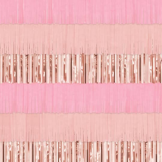 Pink Fringe Backdrop by Celebrate It™